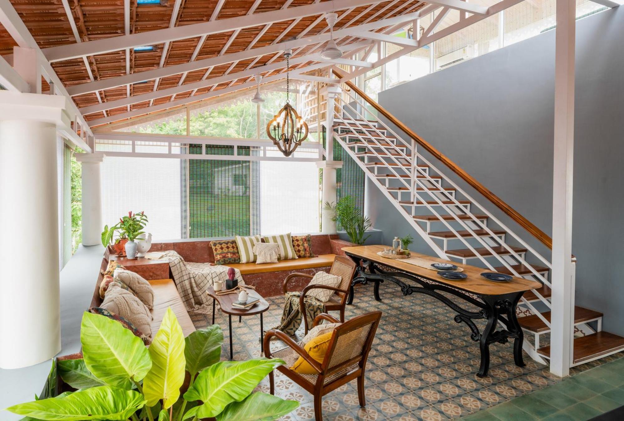 Elivaas 5 Bhk With Pvt Pool, Entertainment Room & Glass House - Bludoor Marmagao Buitenkant foto