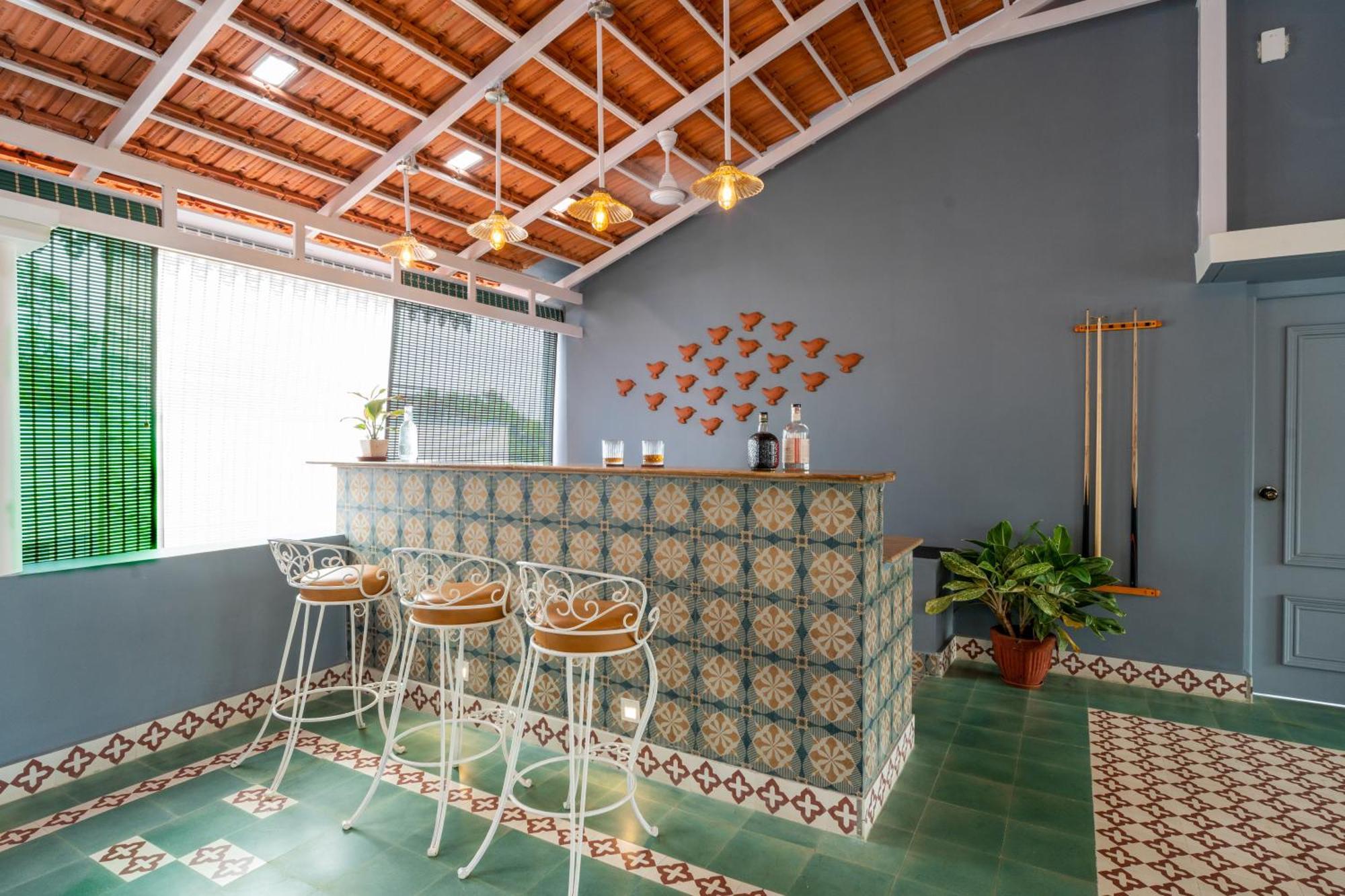 Elivaas 5 Bhk With Pvt Pool, Entertainment Room & Glass House - Bludoor Marmagao Buitenkant foto